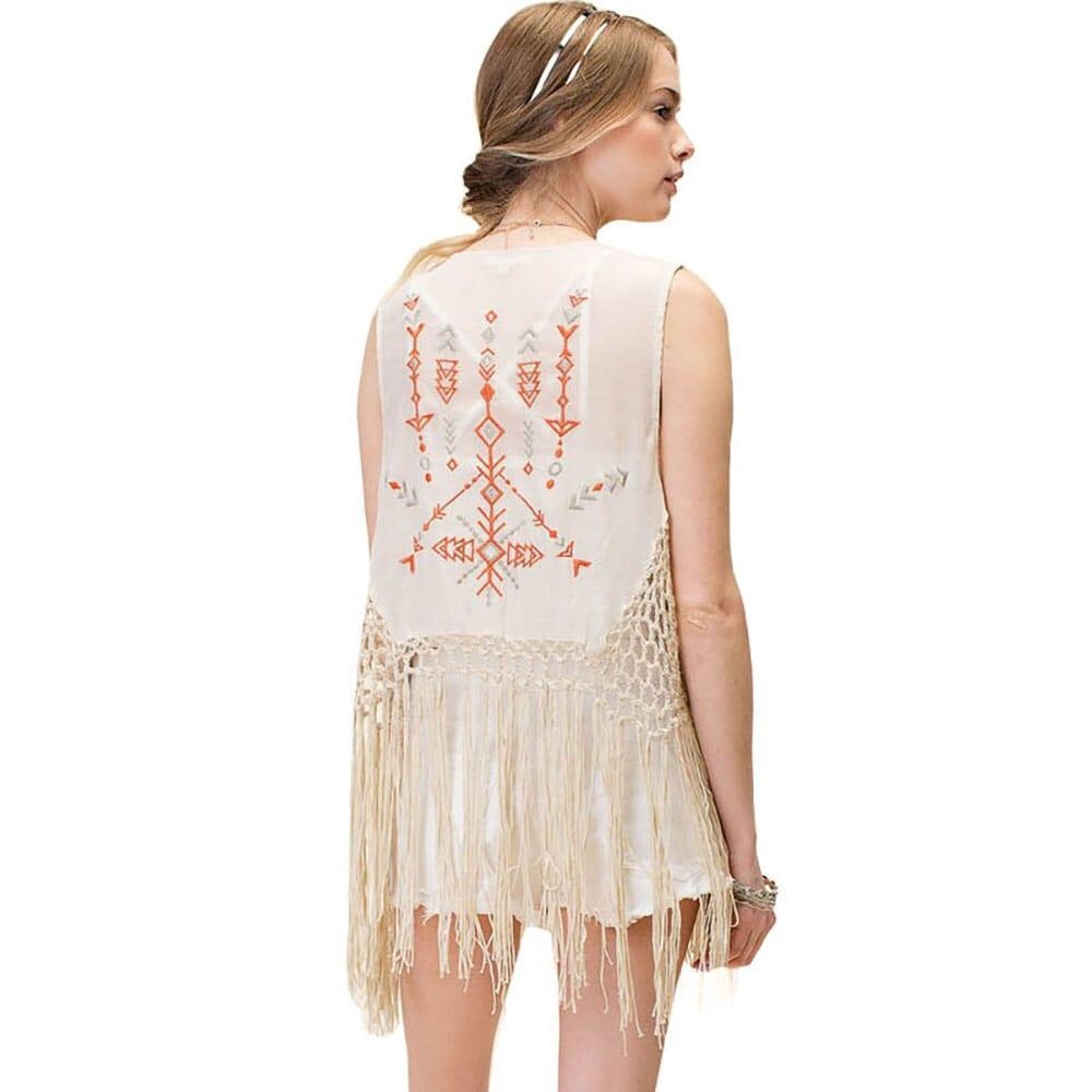 Lightweight fringe vest